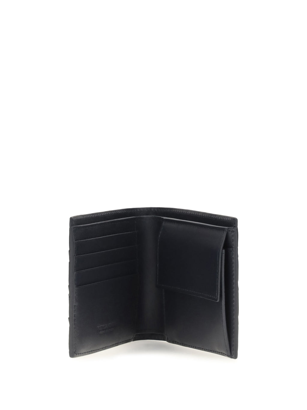 Bottega Veneta Men Bifold Leather Intrecciato Wallet