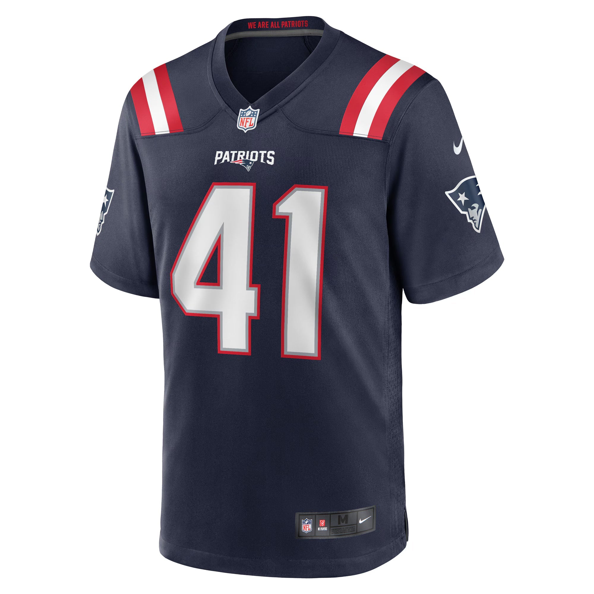 New England Patriots Brenden Schooler Navy Game Player Jersey