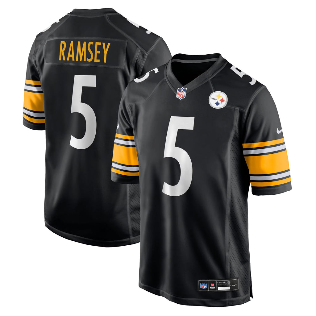 Pittsburgh Steelers Jalen Ramsey Black Team Game Jersey