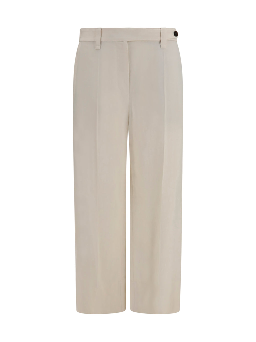 Brunello Cucinelli Women Cigarette Pants In Fluid Viscose And Linen Twill