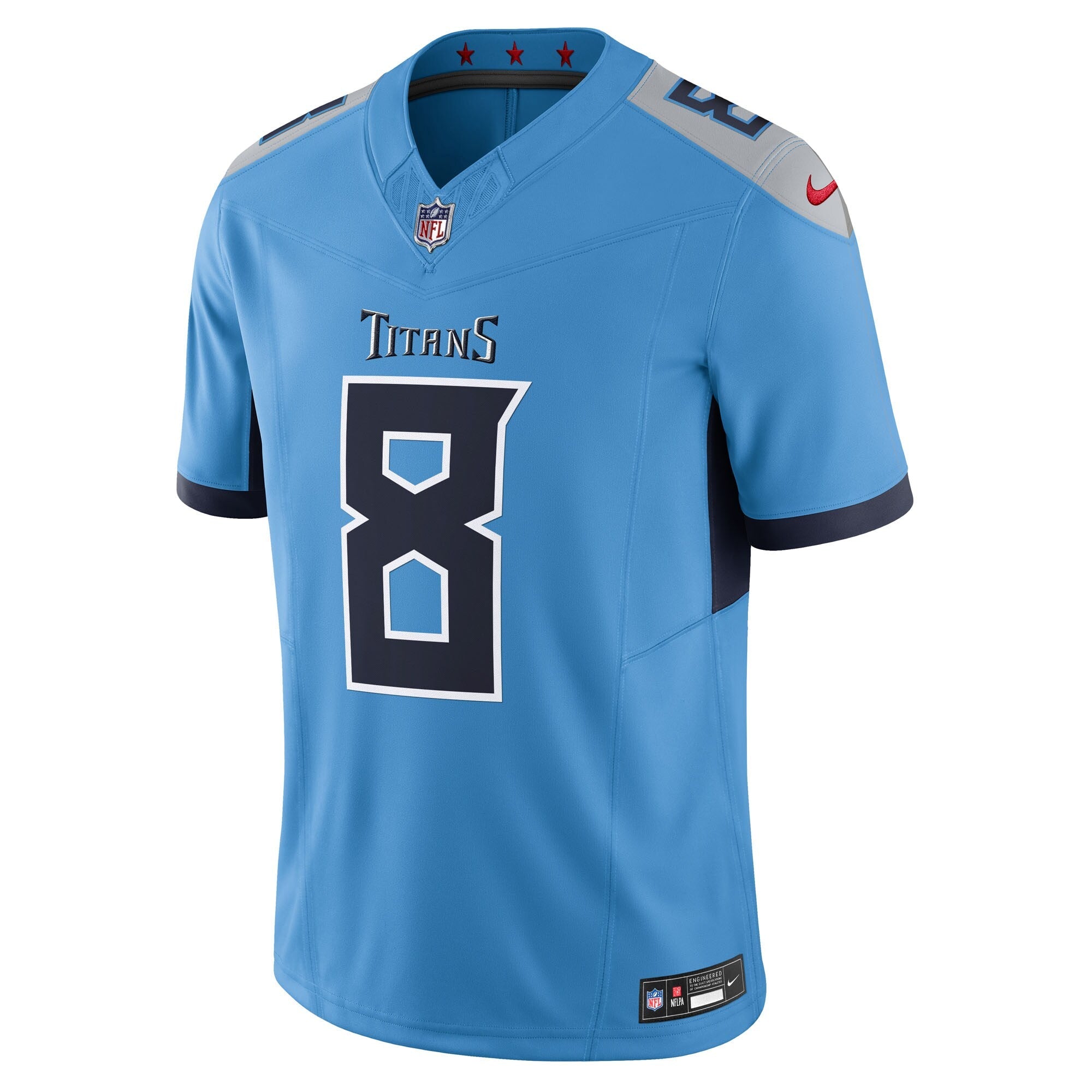 Tennessee Titans Will Levis Light Blue Alternate Vapor F.U.S.E. Limited Jersey