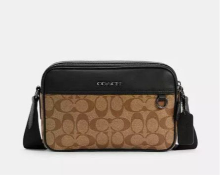 Coach Men’s Graham Crossbody Bag In Signature Canvas & Leather