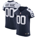 Dallas Cowboys Navy Alternate Vapor Elite Custom Jersey