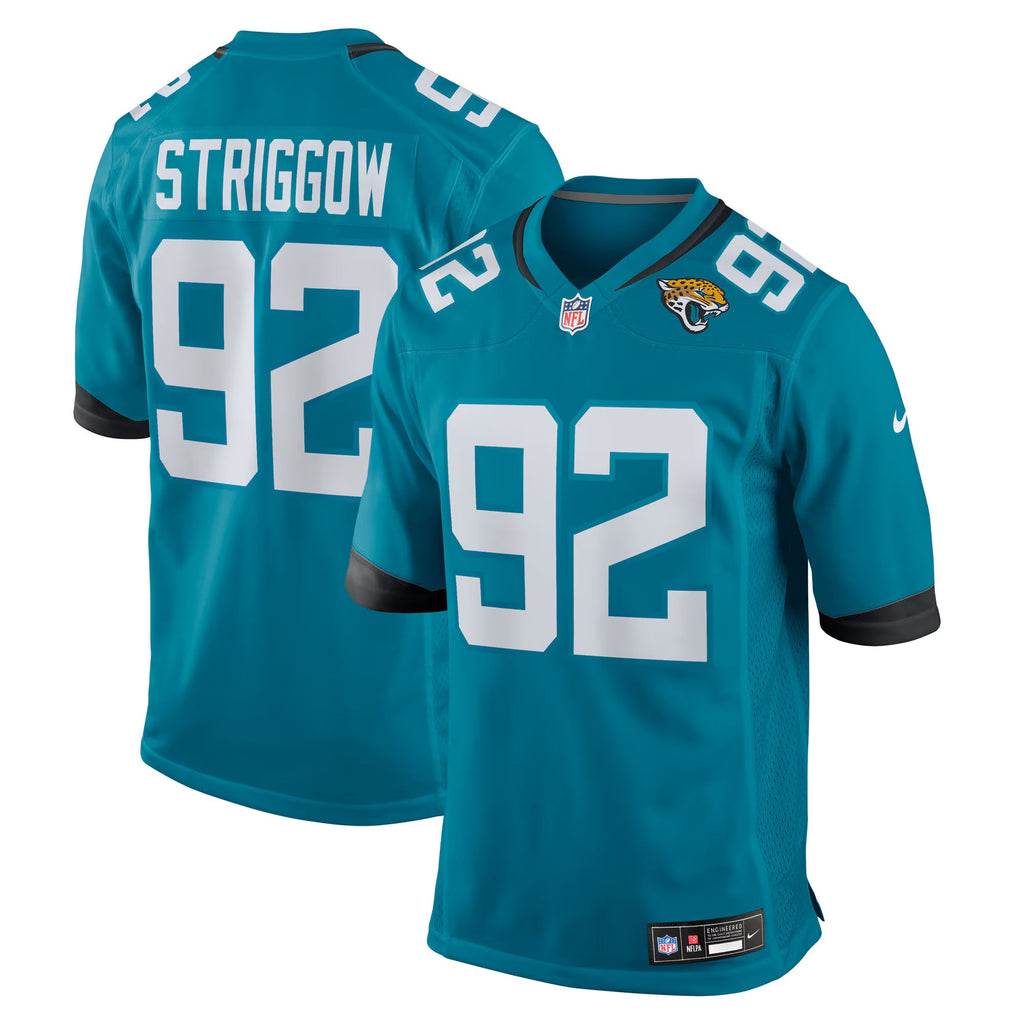 Jacksonville Jaguars Danny Striggow Teal Team Game Jersey