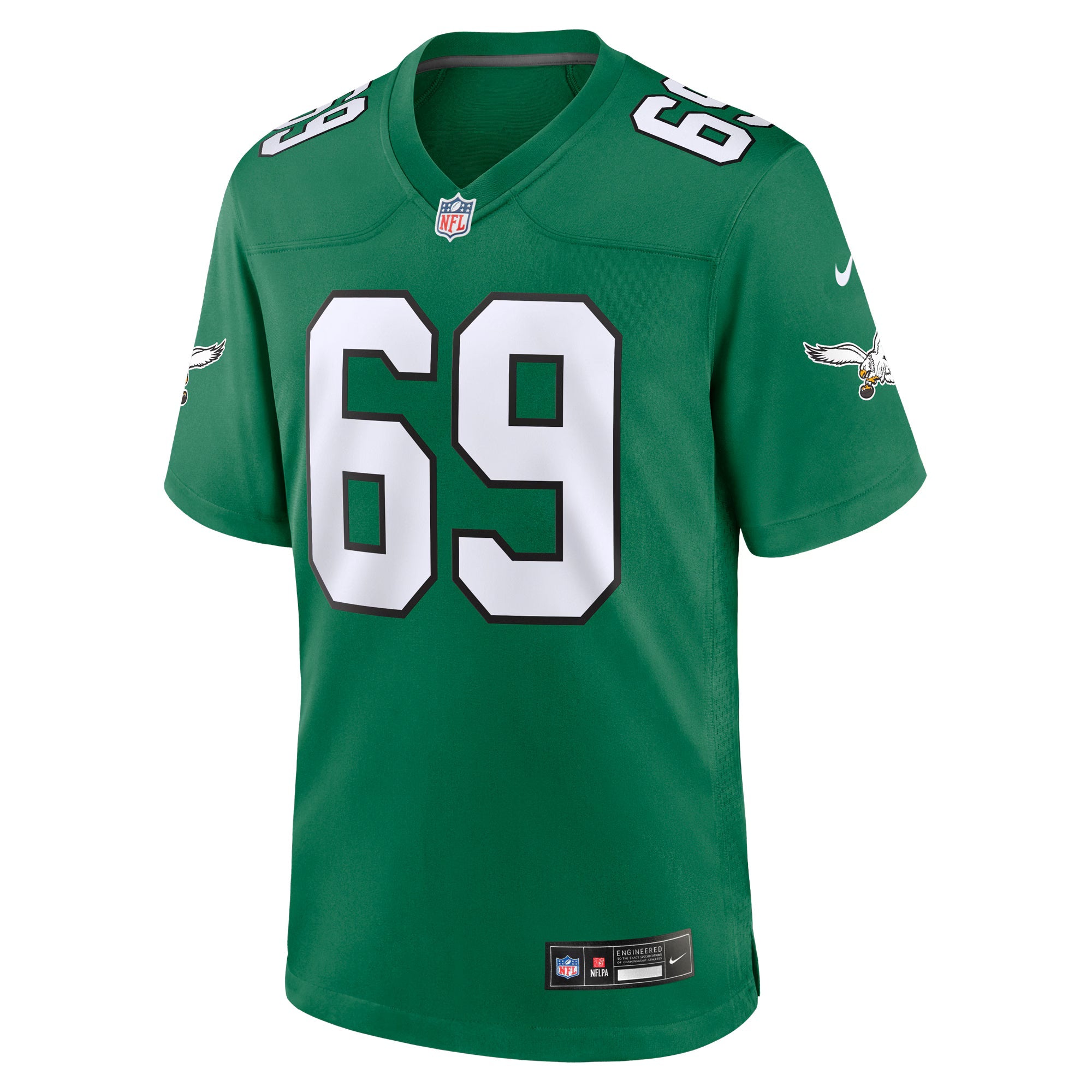 Philadelphia Eagles Landon Dickerson Kelly Green Alternate Game Jersey