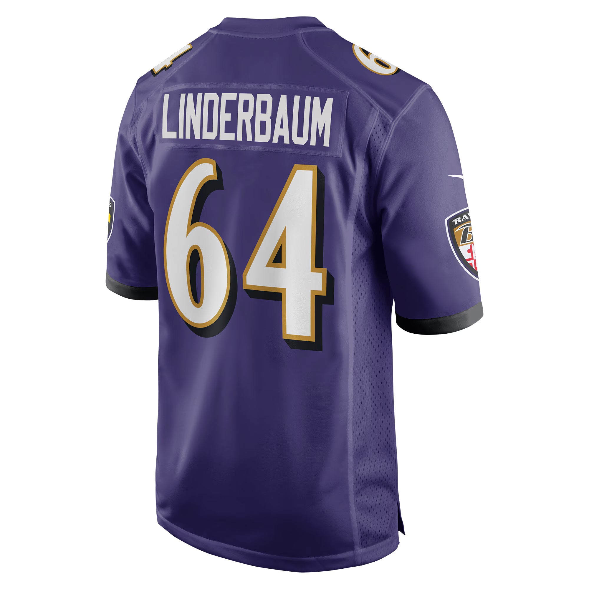 Baltimore Ravens Tyler Linderbaum Purple Player Game Jersey