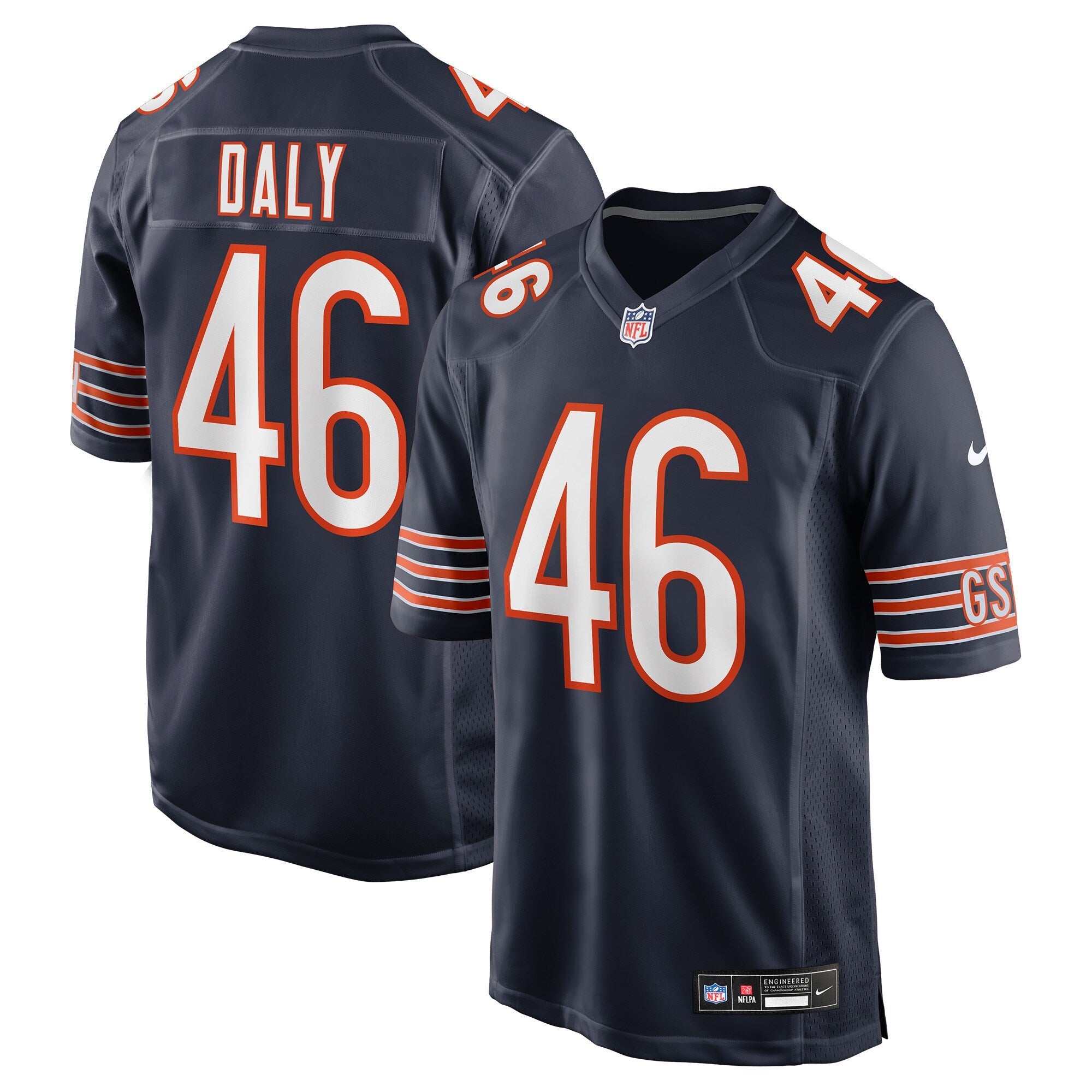Chicago Bears Scott Daly Navy Team Game Jersey