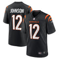 Cincinnati Bengals Tyron Johnson Black Home Game Player Jersey