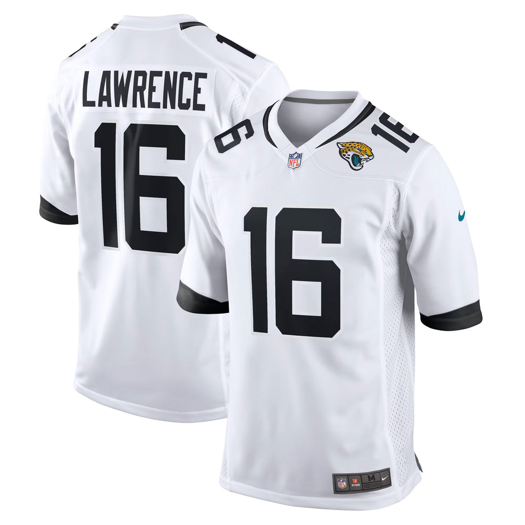 Jacksonville Jaguars Trevor Lawrence White Game Jersey