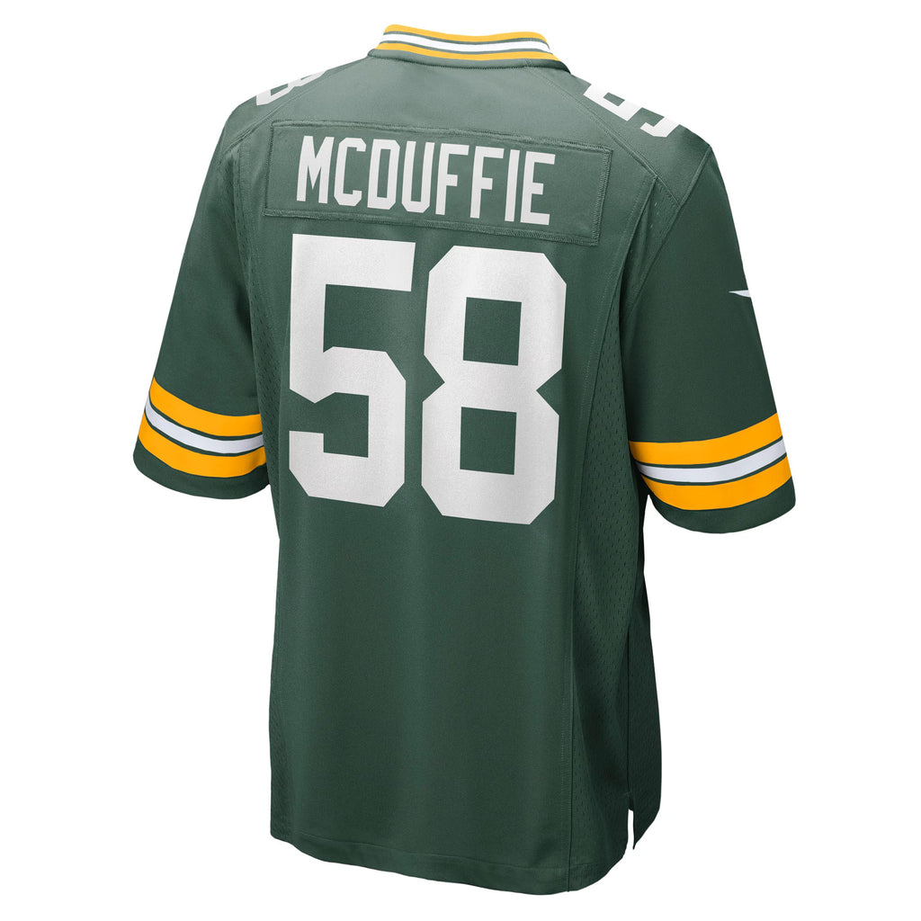 Green Bay Packers Isaiah McDuffie Green Game Jersey