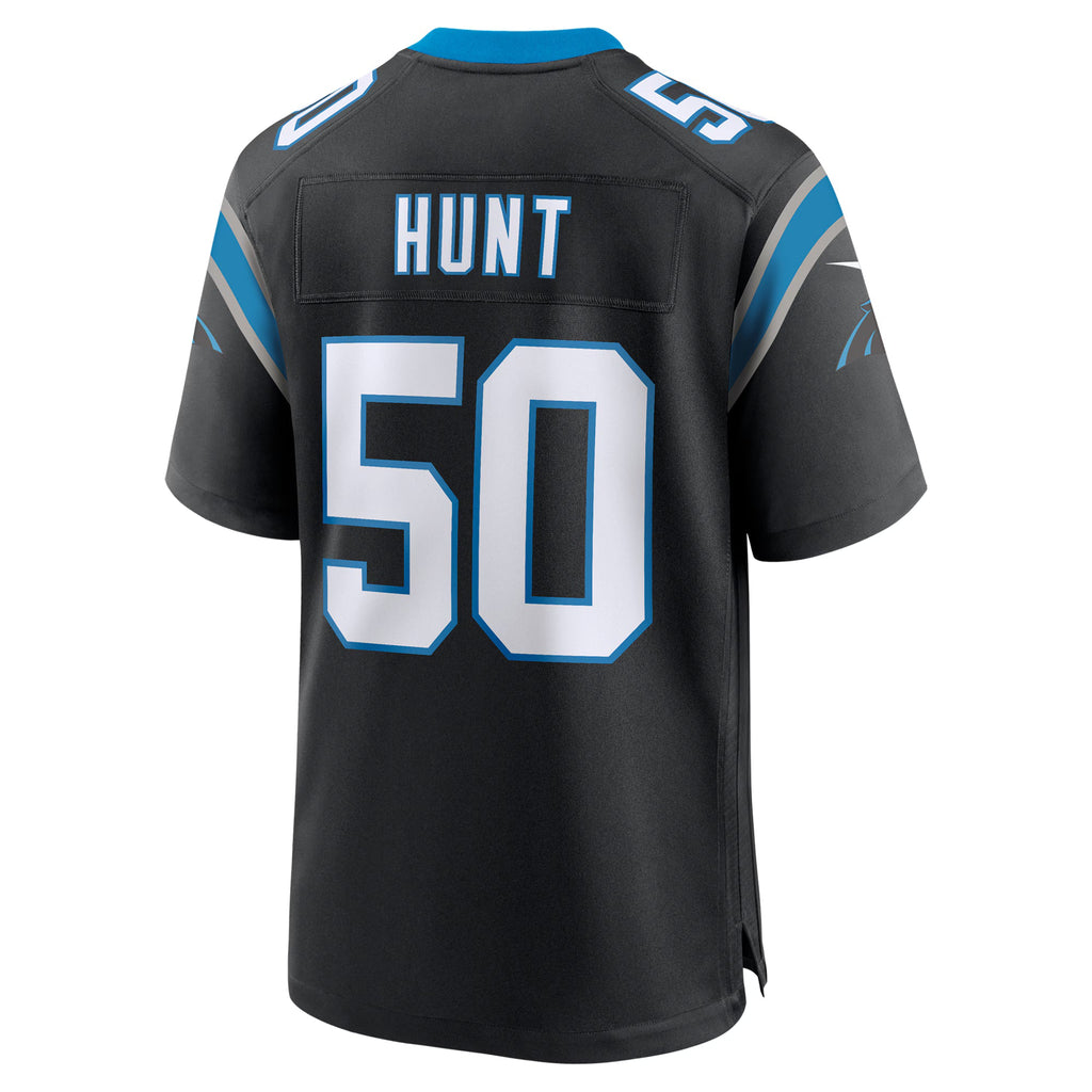 Carolina Panthers Robert Hunt Black Game Jersey
