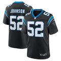 Carolina Panthers DJ Johnson Black Game Jersey
