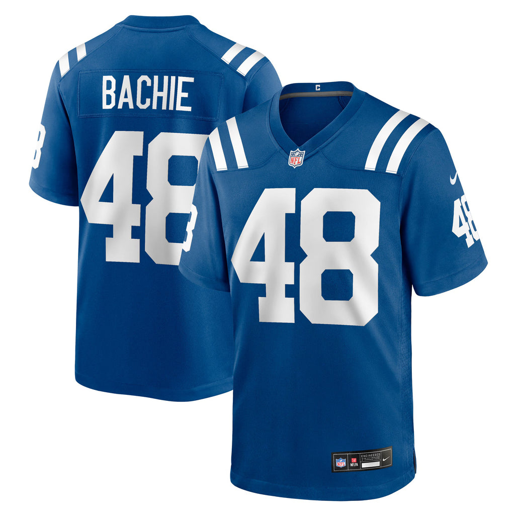 Indianapolis Colts Joe Bachie Royal Team Game Jersey