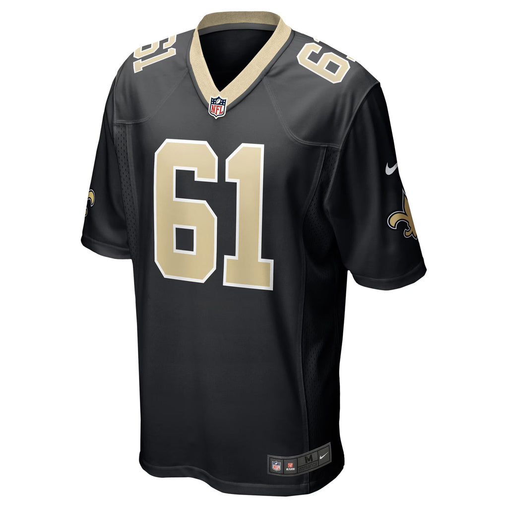 New Orleans Saints Drew Desjarlais Black Game Player Jersey