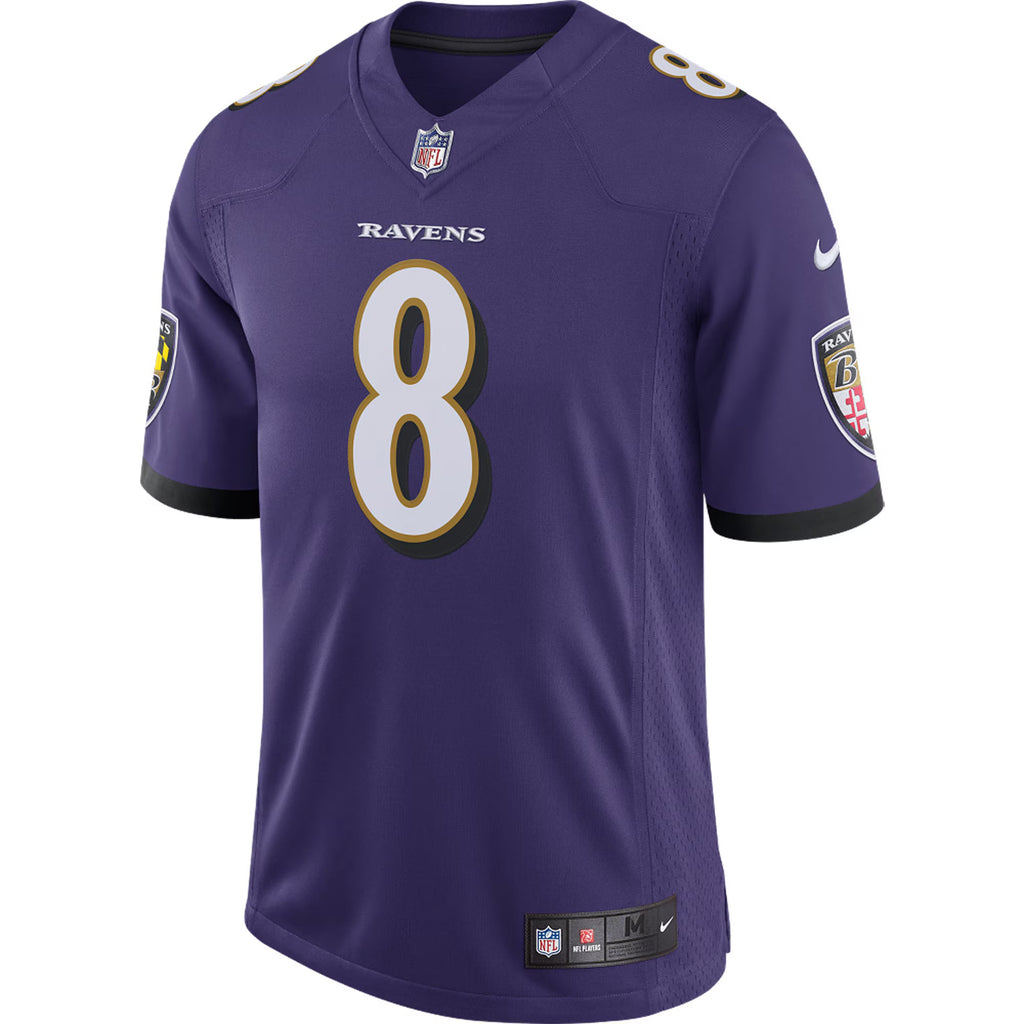Baltimore Ravens Lamar Jackson Purple Speed Machine Limited Jersey