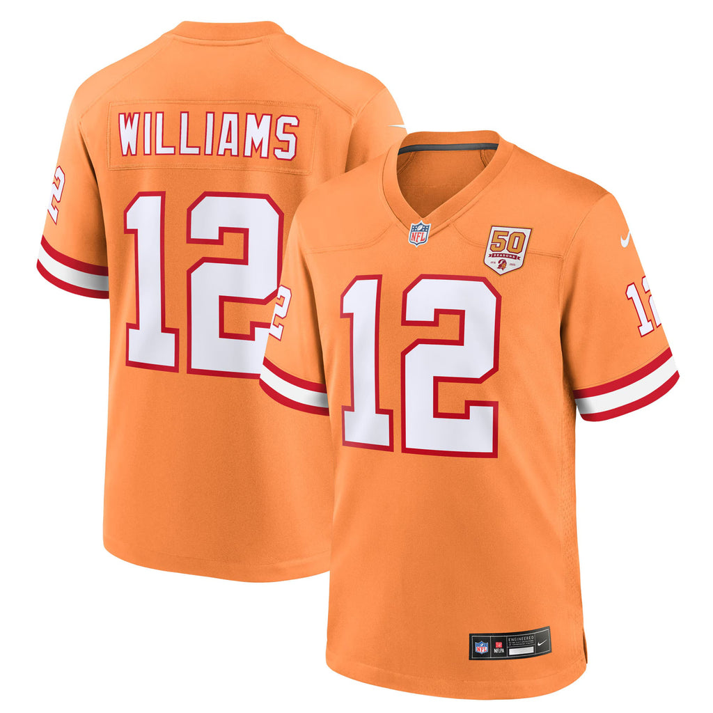 Tampa Bay Buccaneers Doug Williams Creamsicle 50th Season Game Jersey
