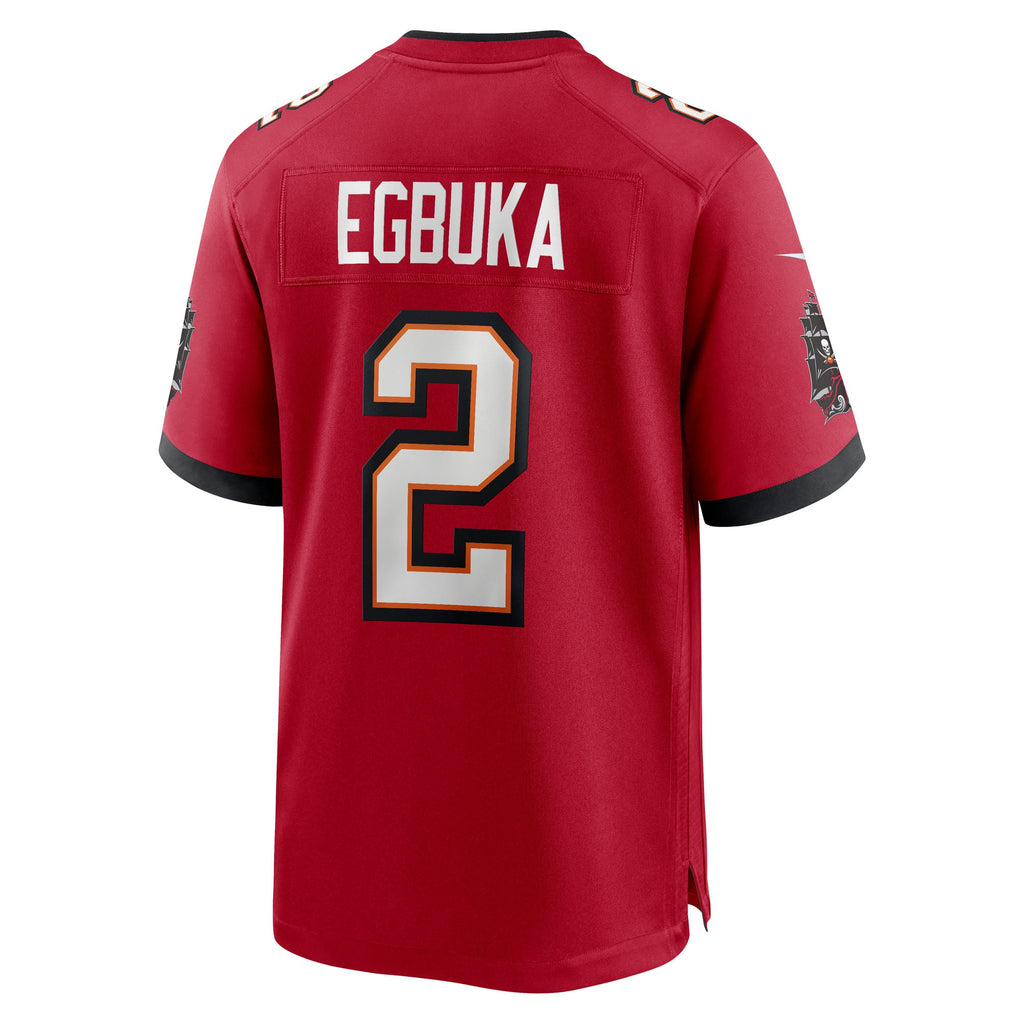 Tampa Bay Buccaneers Emeka Egbuka Red Team 50th Season Game Jersey