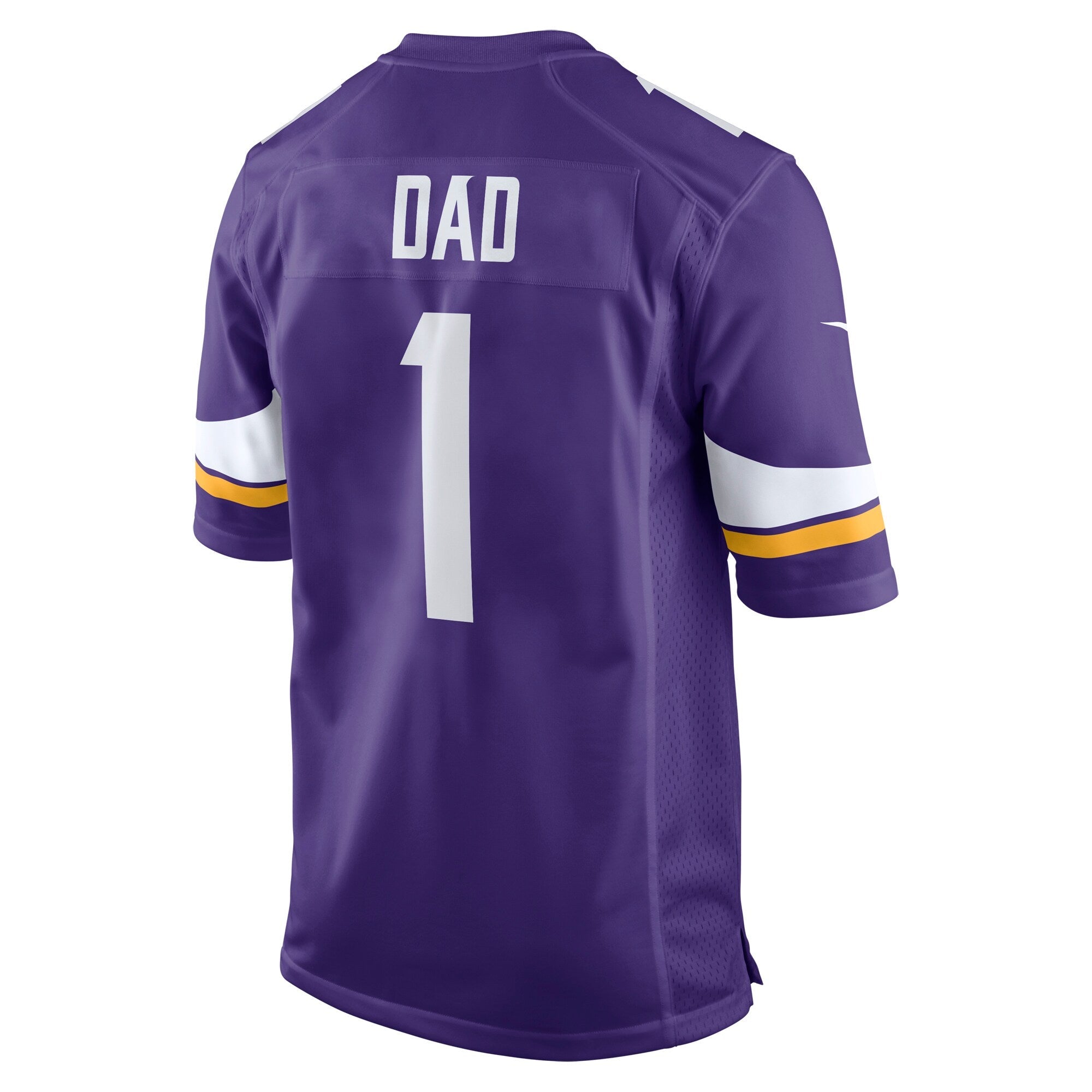 Minnesota Vikings Number 1 Dad Purple Game Jersey