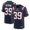 New England Patriots Tyron Herring Navy Team Game Jersey