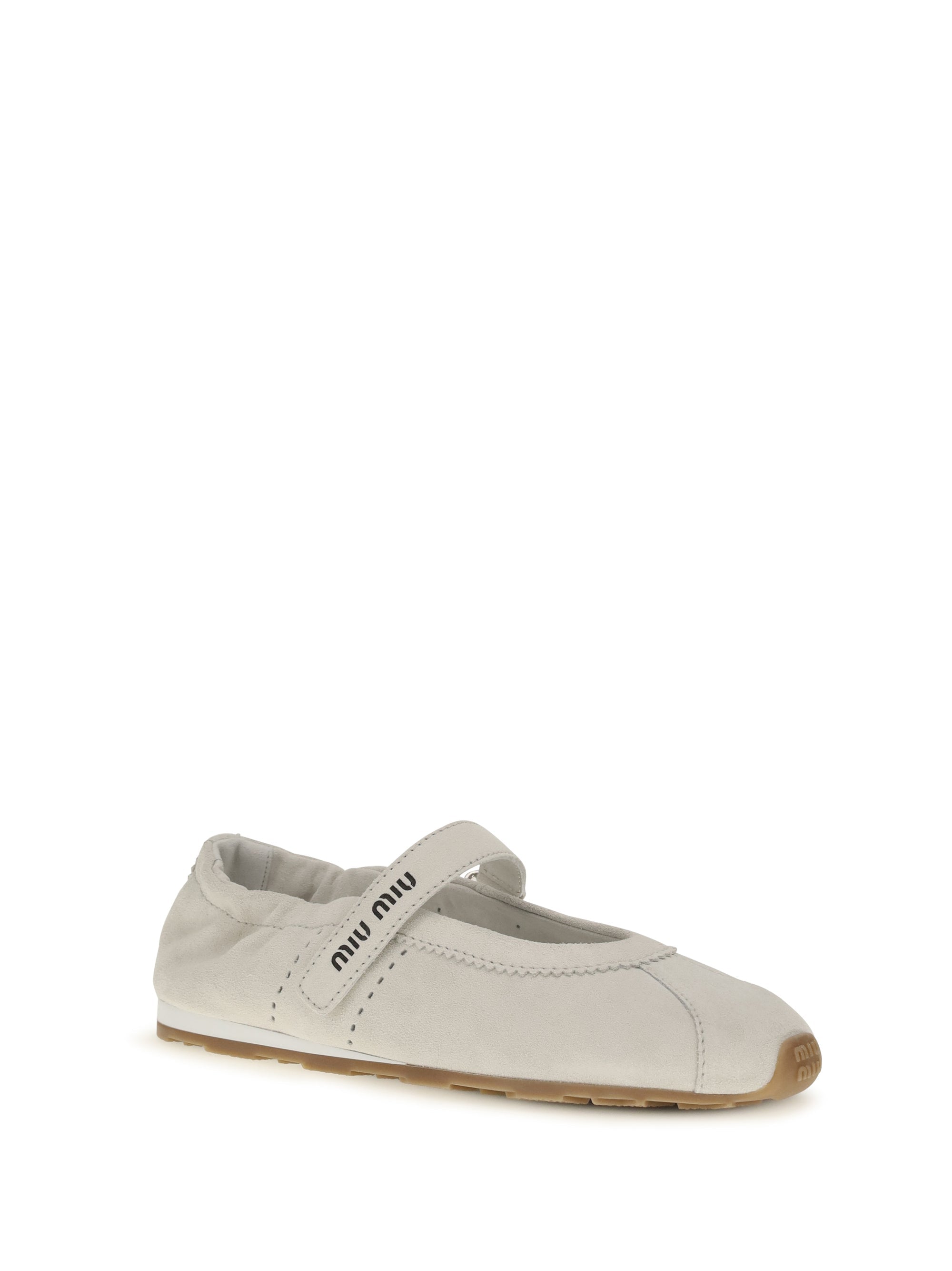 Miu Miu Women Plume Suede Ballerinas
