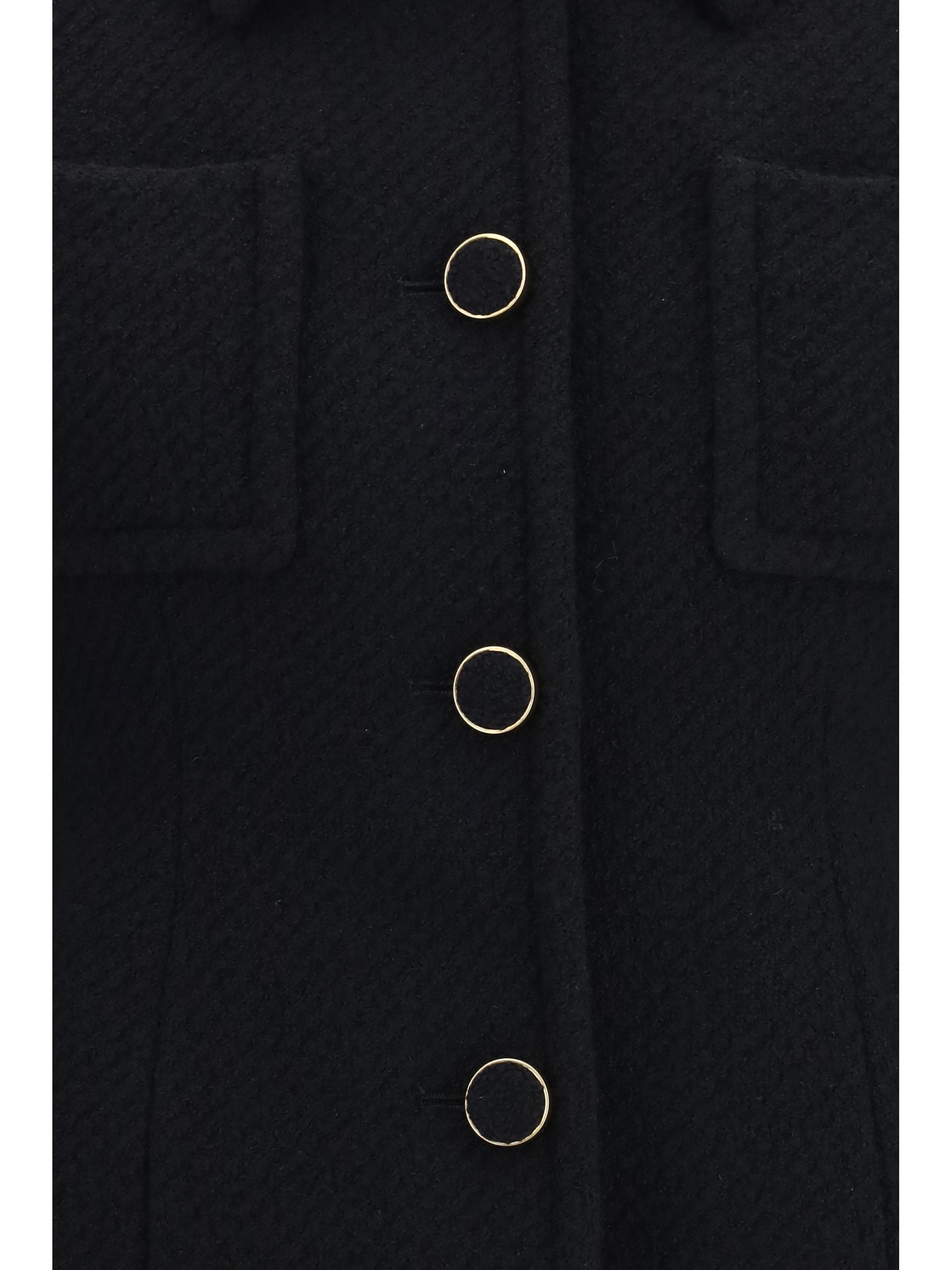 Chloé Women Cropped Single-Breasted Blazer With Fabric Buttons