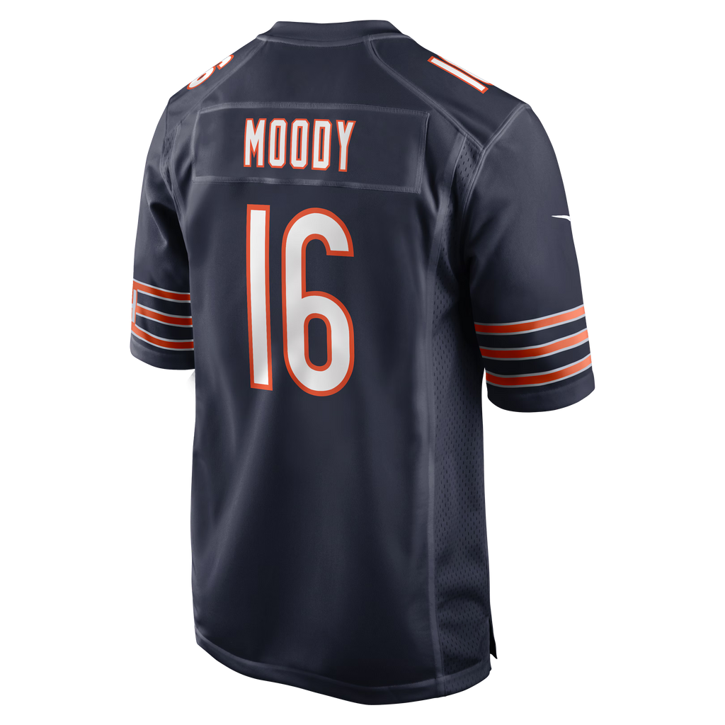 Chicago Bears Jake Moody Navy Team Game Jersey