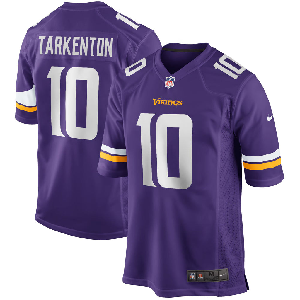 Minnesota Vikings Fran Tarkenton Purple Game Retired Player Jersey