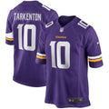 Minnesota Vikings Fran Tarkenton Purple Game Retired Player Jersey