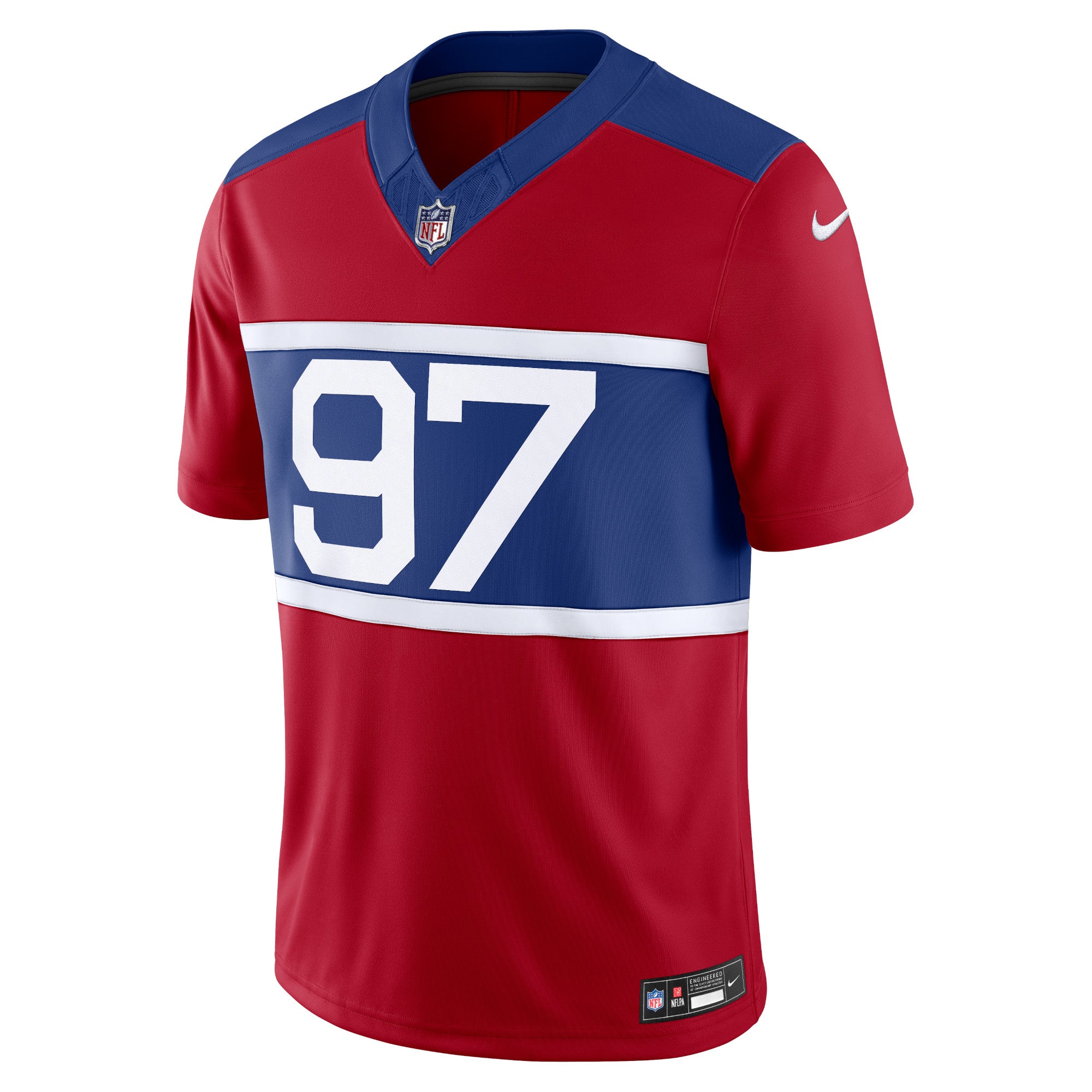 New York Giants Dexter Lawrence II Century Red Alternate Vapor F.U.S.E. Limited Jersey