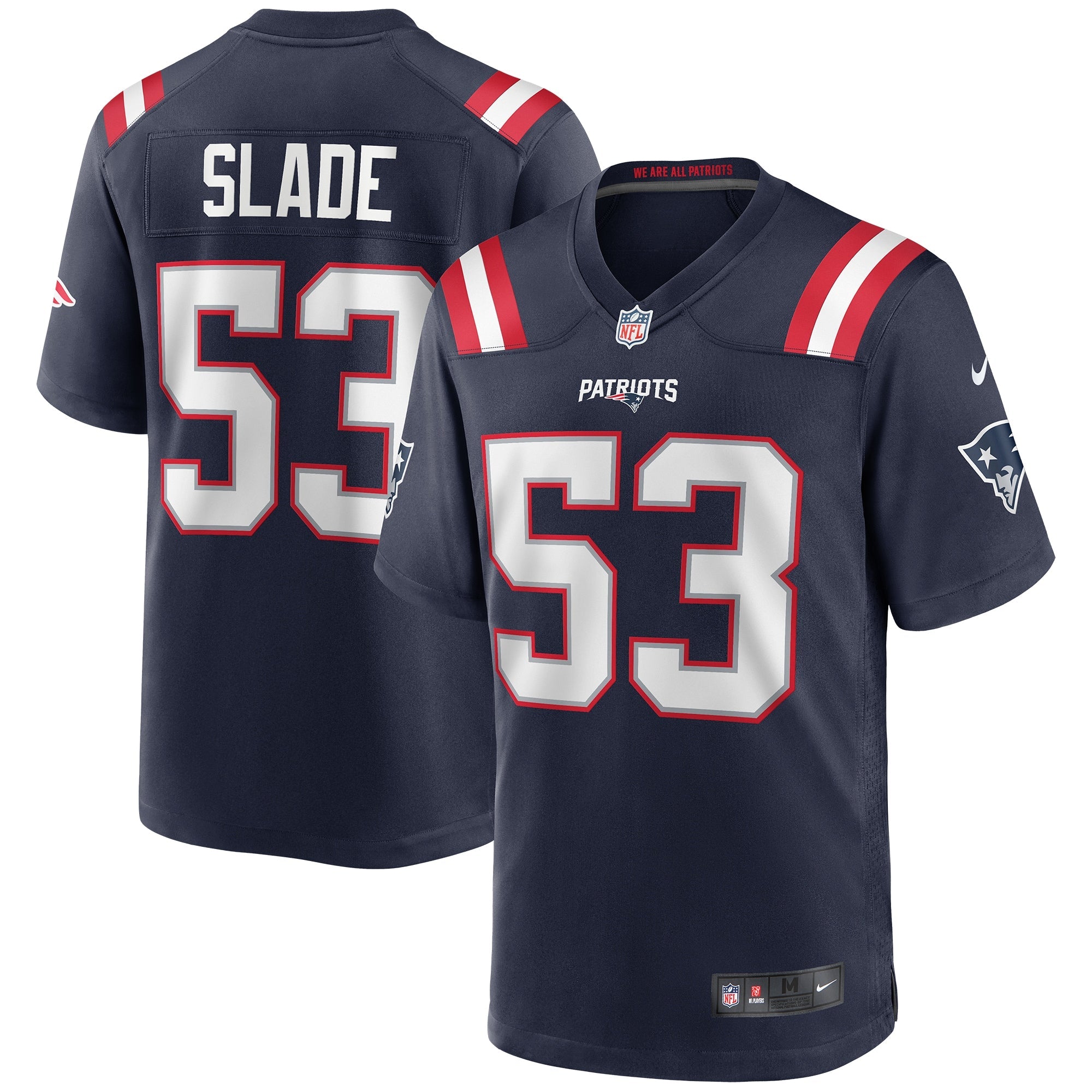 New England Patriots Chris Slade Navy Game Retired Player Jersey