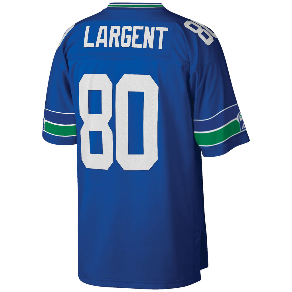 Seattle Seahawks Steve Largent Mitchell & Ness Royal Big & Tall 1985 Retired Player Replica Jersey