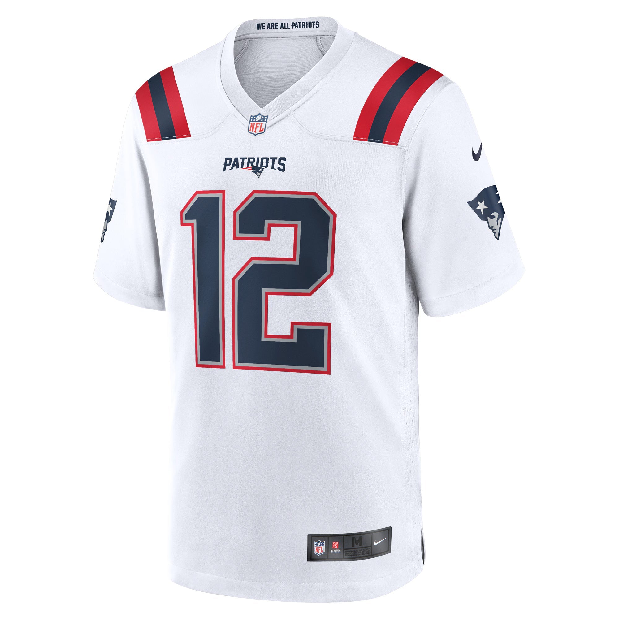 New England Patriots Tom Brady White Retired Game Jersey