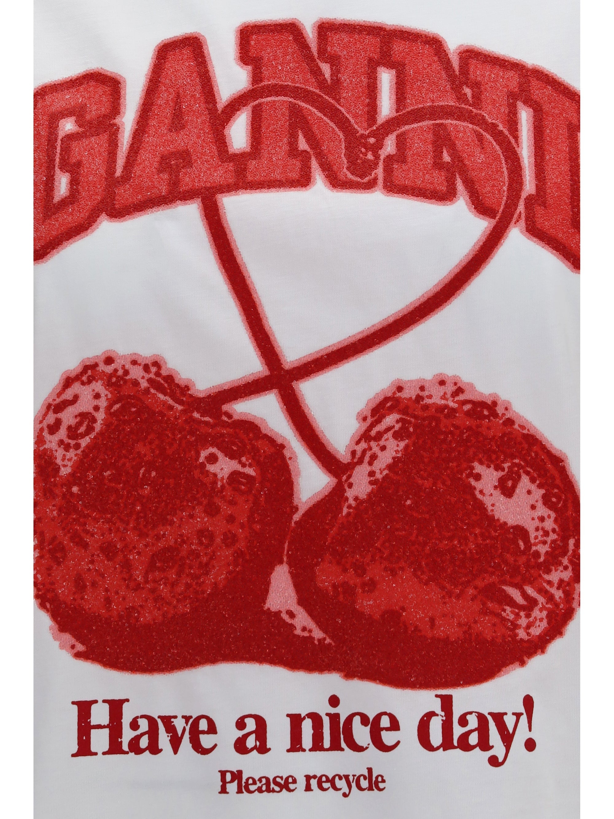 Ganni Women Cherry T-Shirt