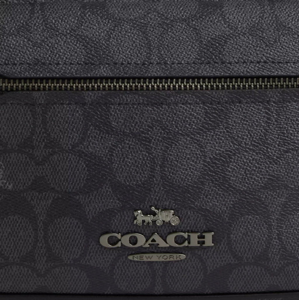 NWT Coach Unisex Elias Crossbody Bag In Signature Canvas & Leather