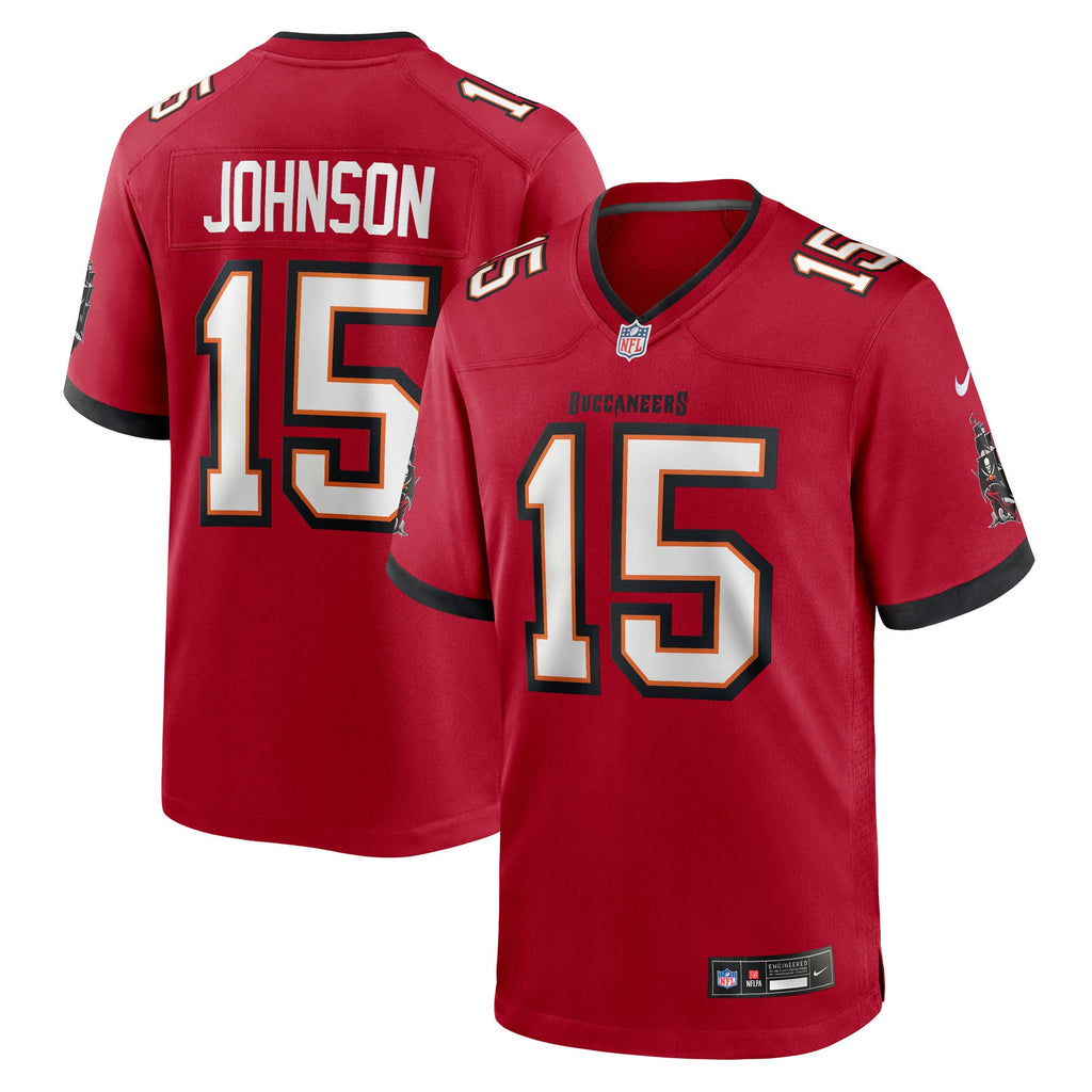 Tampa Bay Buccaneers Tez Johnson Red Team Game Jersey