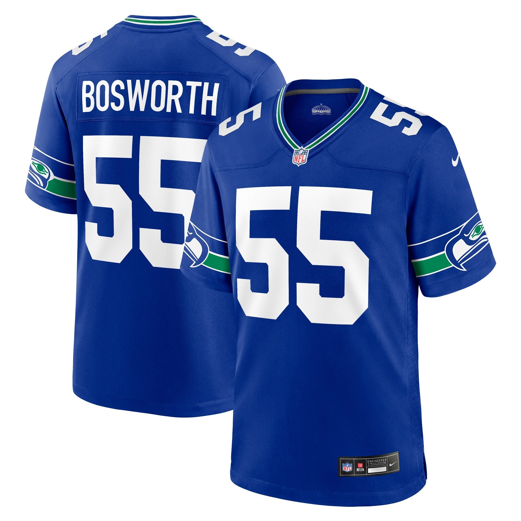 Seattle Seahawks Brian Bosworth Royal Retired Player Alternate Game Jersey