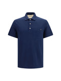 Valentino Men Cotton Piqué Polo With Vlogo
