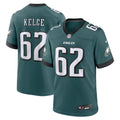 Philadelphia Eagles Jason Kelce Midnight Green Team Game Jersey
