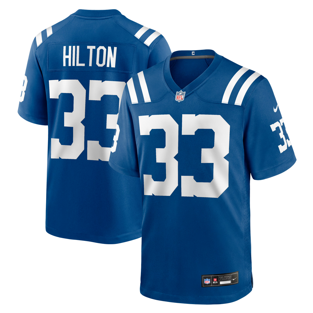 Indianapolis Colts Mike Hilton Royal Team Game Jersey