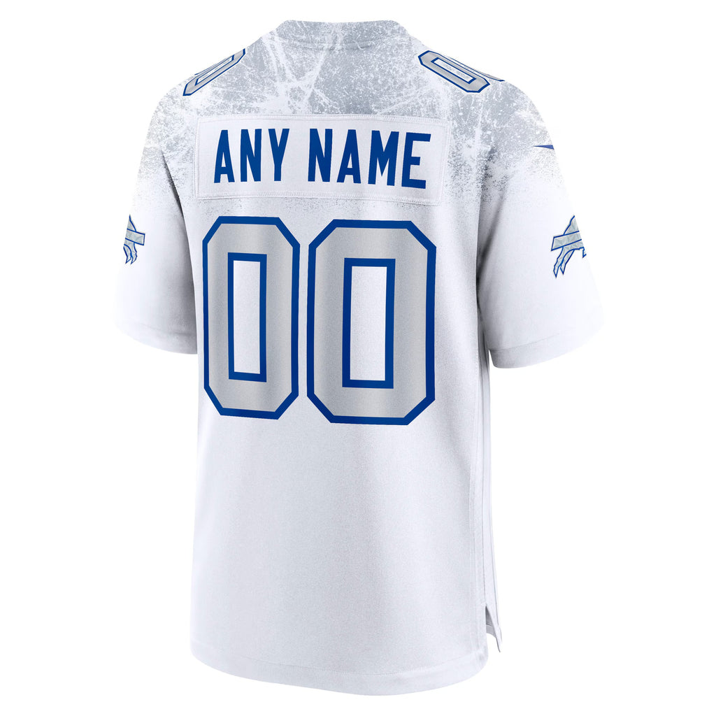 Buffalo Bills White 2025 Rivalries Collection Custom Game Jersey