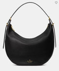 NWT Kate Spade Nova Large Leather Shoulder Bag In Black