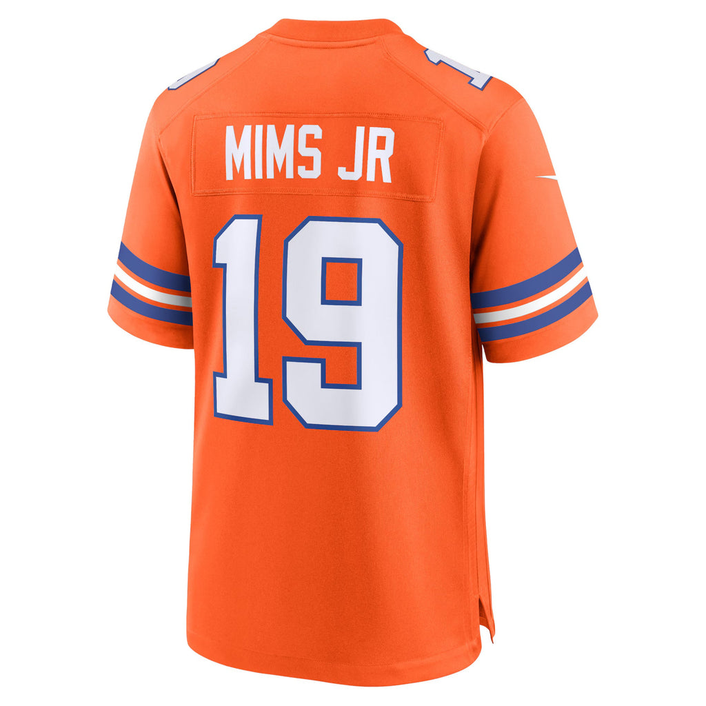 Denver Broncos Marvin Mims Jr Orange Mile High Collection 1977 Throwback Player Game Jersey