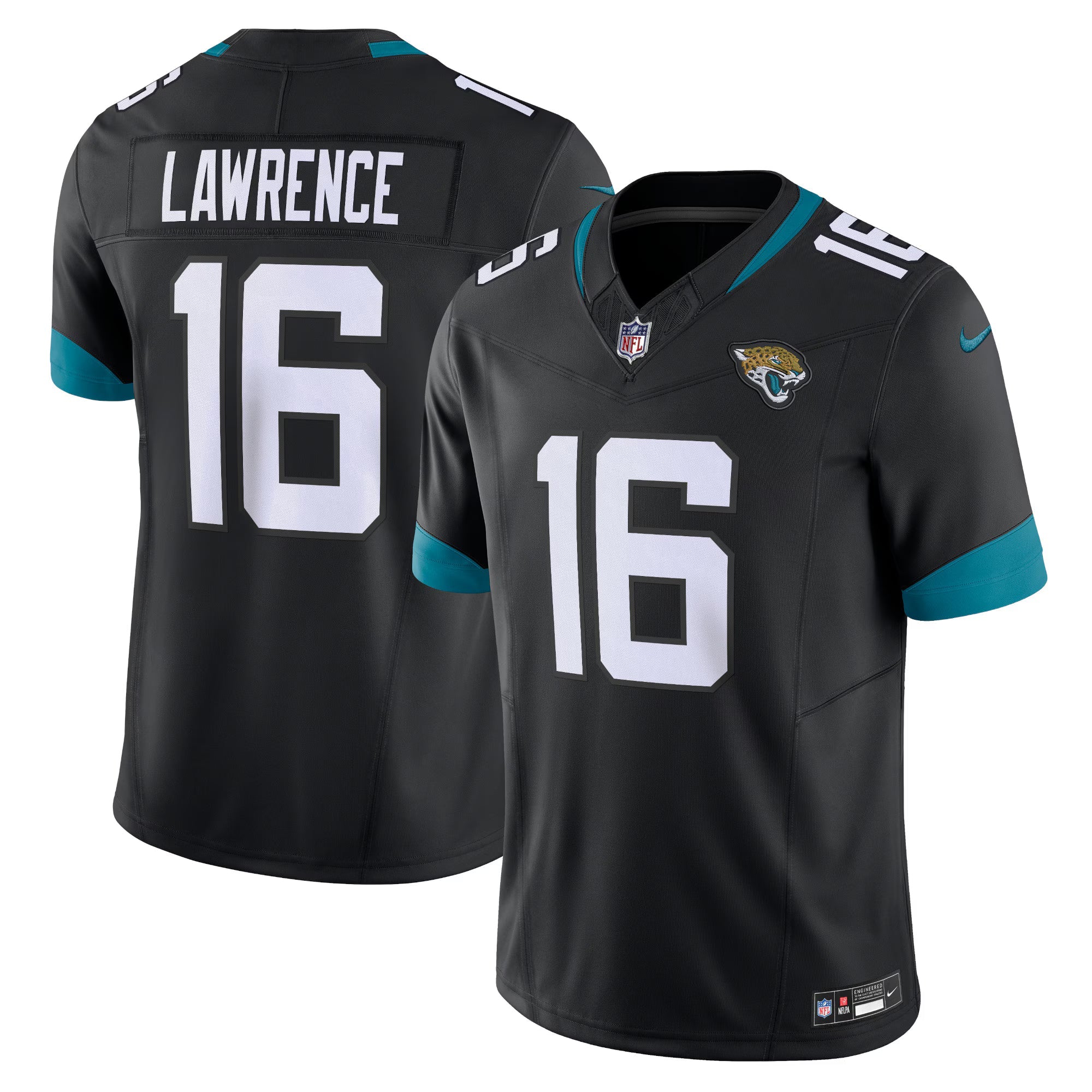 Jacksonville Jaguars Trevor Lawrence Black Vapor F.U.S.E. Limited Jersey