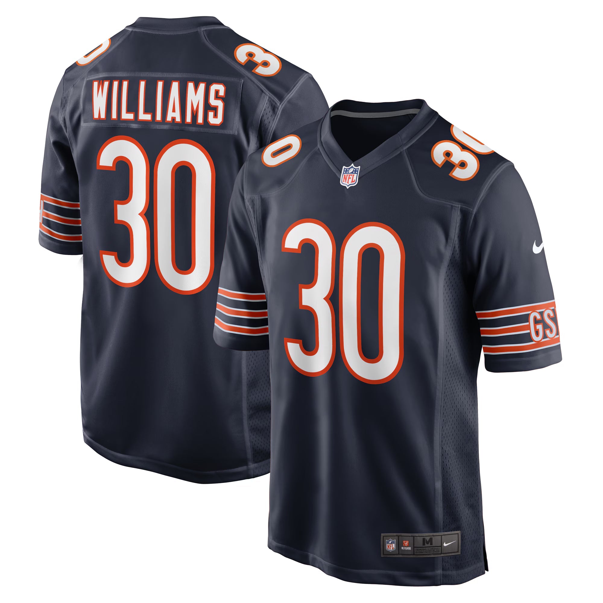 Chicago Bears Joejuan Williams Navy Game Jersey