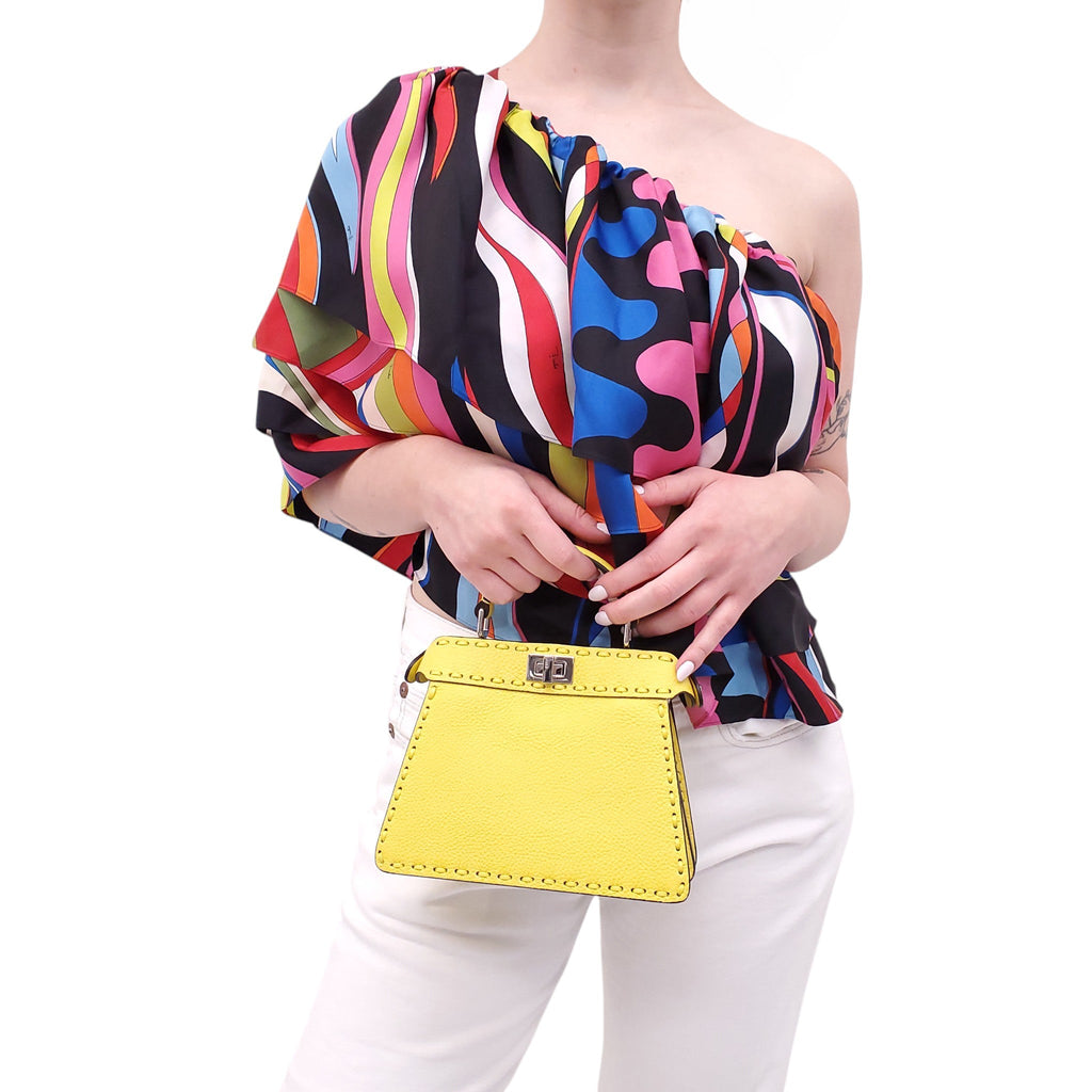 FENDI 2024 YELLOW PEEKABOO MINI BAG