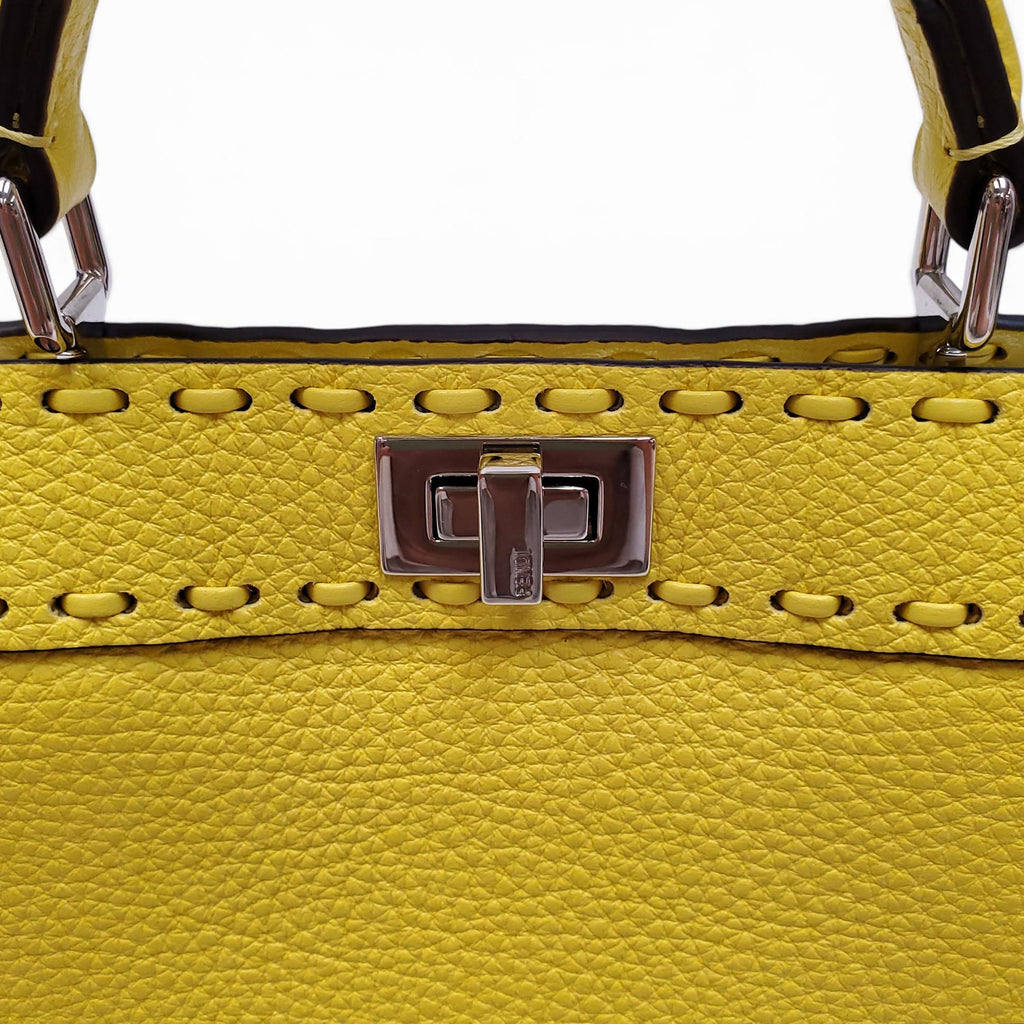 FENDI 2024 YELLOW PEEKABOO MINI BAG