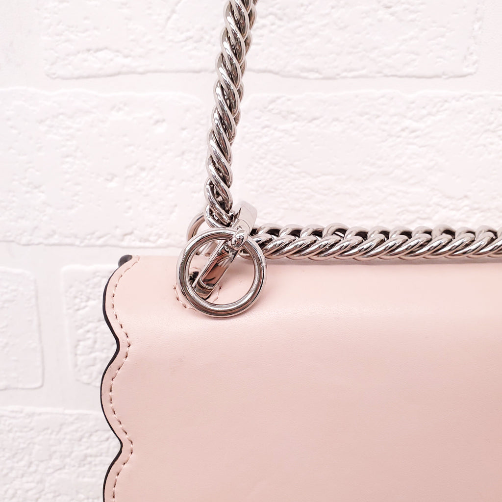 FENDI BABY PINK 'MINI KAN' SHOULDER BAG
