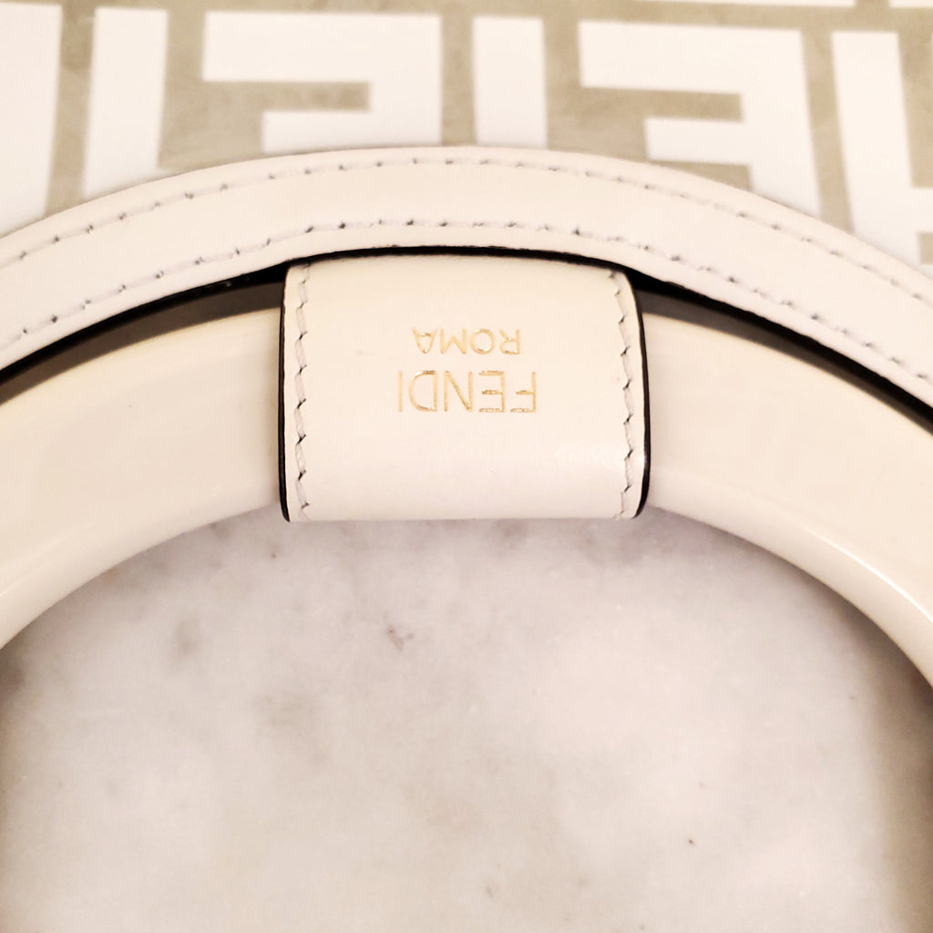FENDI CREAM LARGE SHOPPER TOTE
