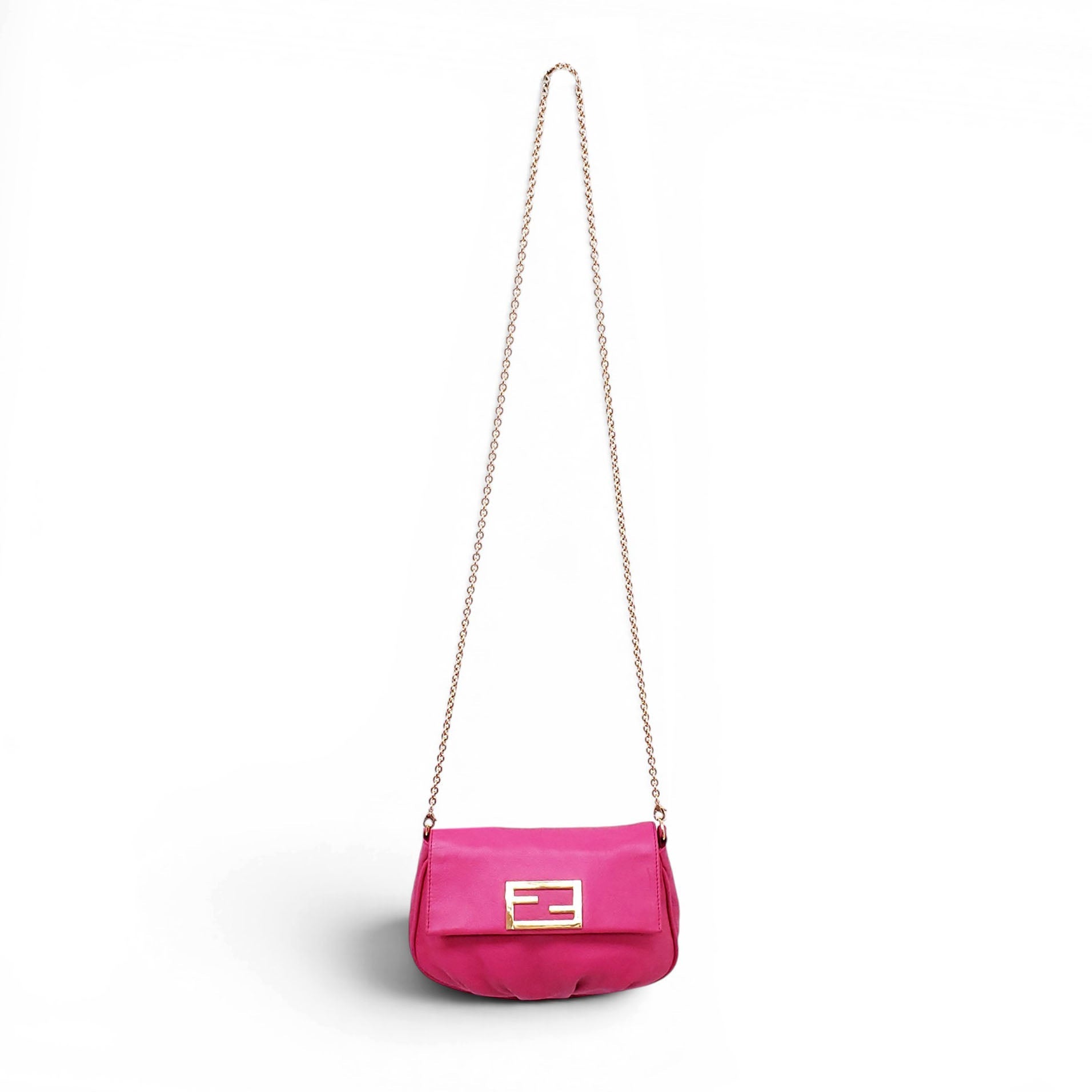 FENDI PINK POUCHETTE CROSSBODY BAG