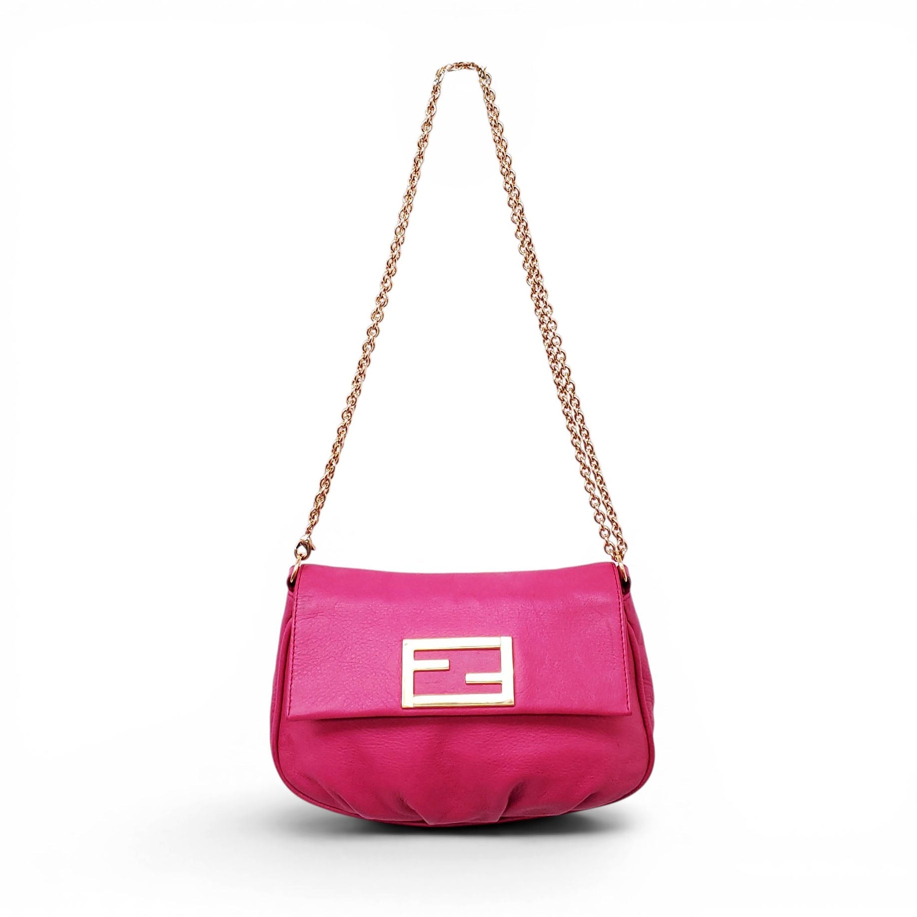 FENDI PINK POUCHETTE CROSSBODY BAG